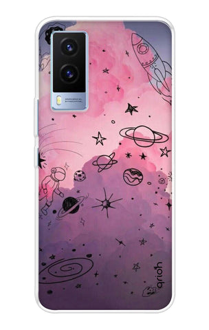 Space Doodles Art Vivo V21e Back Cover