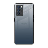 Smokey Grey Color Oppo Reno6 Glass Back Cover Online