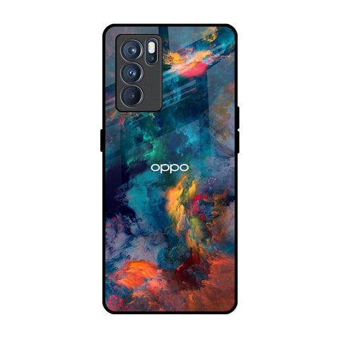 Colored Storm Oppo Reno6 Glass Back Cover Online