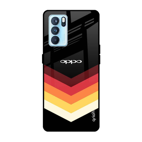 Abstract Arrow Pattern Oppo Reno6 Glass Cases & Covers Online