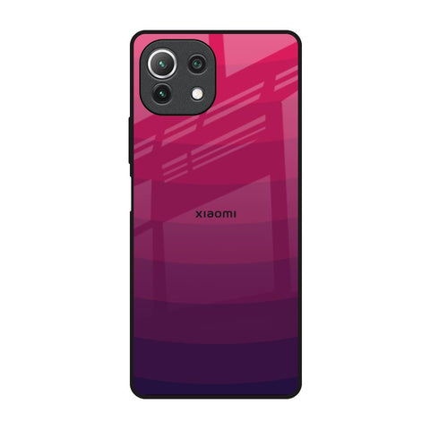 Wavy Pink Pattern Mi 11 Lite Glass Back Cover Online