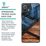 Wooden Tiles Glass Case for Mi 11 Lite