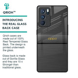 Grey Metallic Glass Case For Oppo Reno6 Pro