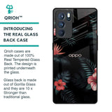 Tropical Art Flower Glass Case for Oppo Reno6 Pro