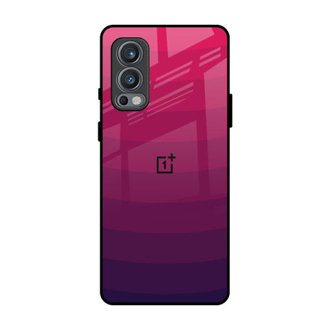 Wavy Pink Pattern OnePlus Nord 2 Glass Back Cover Online