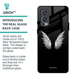 White Angel Wings Glass Case for OnePlus Nord 2