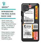 Cool Barcode Label Glass Case For Samsung Galaxy A22 5G