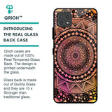 Floral Mandala Glass Case for Samsung Galaxy A22 5G