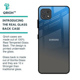 Blue Grey Ombre Glass Case for Samsung Galaxy A22 5G