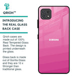 Pink Ribbon Caddy Glass Case for Samsung Galaxy A22 5G