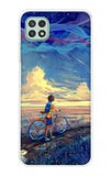 Riding Bicycle to Dreamland Samsung Galaxy A22 5G Back Cover