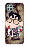 Nerdy Shinchan Samsung Galaxy A22 5G Back Cover