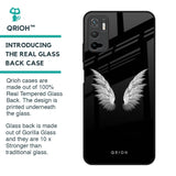 White Angel Wings Glass Case for Redmi Note 10T 5G