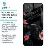 Tropical Art Flower Glass Case for Redmi Note 10T 5G
