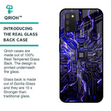 Techno Color Pattern Glass Case For Samsung Galaxy A03s