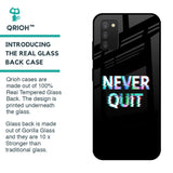 Never Quit Glass Case For Samsung Galaxy A03s
