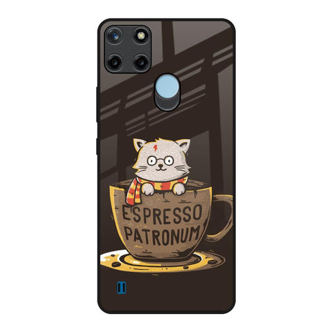 Tea With Kitty Realme C21Y Glass Back Cover Online