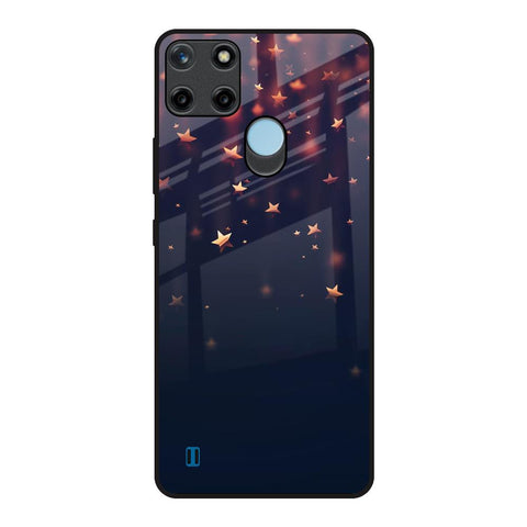 Falling Stars Realme C21Y Glass Back Cover Online