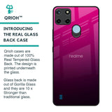 Purple Ombre Pattern Glass Case for Realme C21Y