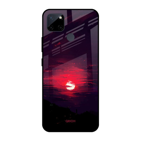 Morning Red Sky Realme C21Y Glass Cases & Covers Online