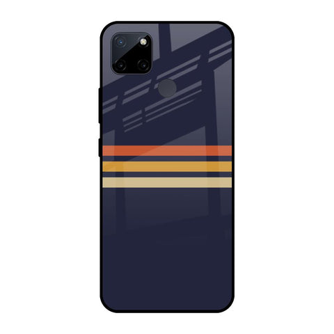 Tricolor Stripes Realme C21Y Glass Cases & Covers Online