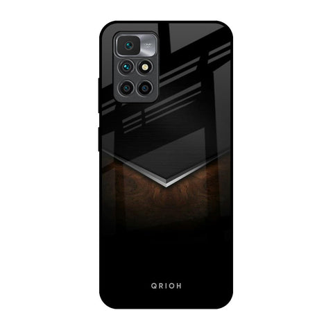 Dark Walnut Redmi 10 Prime Glass Back Cover Online