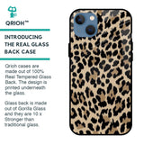 Leopard Seamless Glass Case For iPhone 13