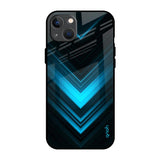 Vertical Blue Arrow iPhone 13 mini Glass Back Cover Online