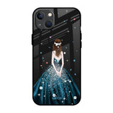 Queen Of Fashion iPhone 13 mini Glass Back Cover Online