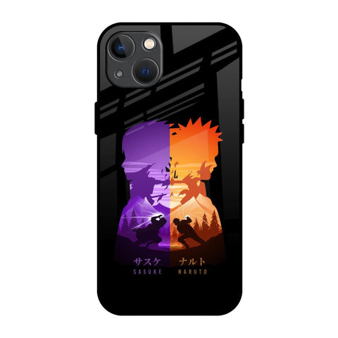 Minimalist Anime iPhone 13 mini Glass Back Cover Online