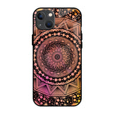 Floral Mandala iPhone 13 mini Glass Back Cover Online