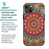 Elegant Mandala Glass Case for iPhone 13 mini