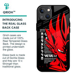 Red Vegeta Glass Case for iPhone 13 mini