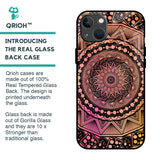 Floral Mandala Glass Case for iPhone 13 mini