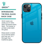 Blue Aqua Glass Case for iPhone 13 mini