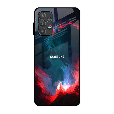 Brush Art Samsung Galaxy A52s 5G Glass Back Cover Online