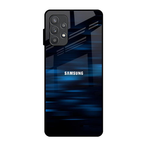 Blue Rough Abstract Samsung Galaxy A52s 5G Glass Back Cover Online
