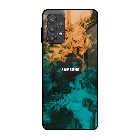 Watercolor Wave Samsung Galaxy A52s 5G Glass Back Cover Online