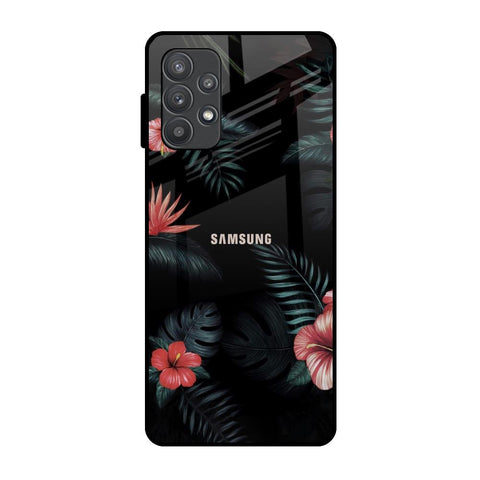 Tropical Art Flower Samsung Galaxy A52s 5G Glass Back Cover Online