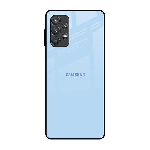 Pastel Sky Blue Samsung Galaxy A52s 5G Glass Back Cover Online