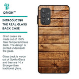 Wooden Planks Glass Case for Samsung Galaxy A52s 5G