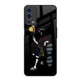 Luffy Line Art Oppo A55 Glass Back Cover Online