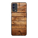 Wooden Planks Oppo A55 Glass Back Cover Online