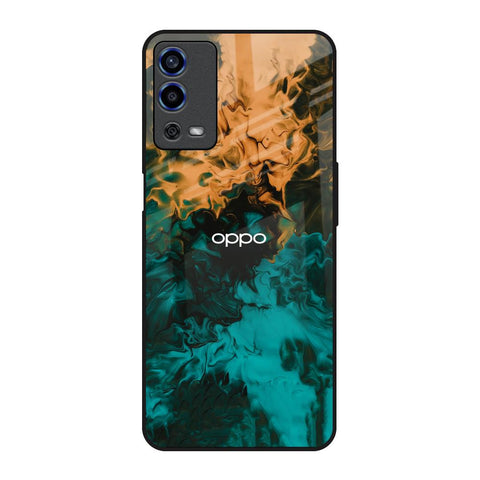 Watercolor Wave Oppo A55 Glass Back Cover Online