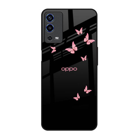 Fly Butterfly Oppo A55 Glass Back Cover Online