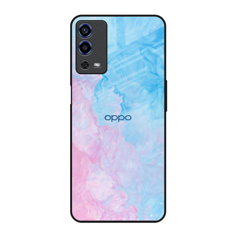 Mixed Watercolor Oppo A55 Glass Back Cover Online