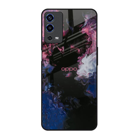 Smudge Brush Oppo A55 Glass Back Cover Online