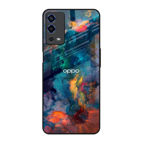 Colored Storm Oppo A55 Glass Back Cover Online
