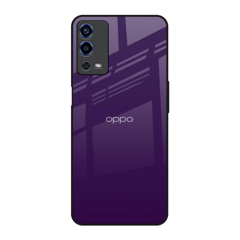 Dark Purple Oppo A55 Glass Back Cover Online