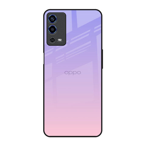 Lavender Gradient Oppo A55 Glass Back Cover Online
